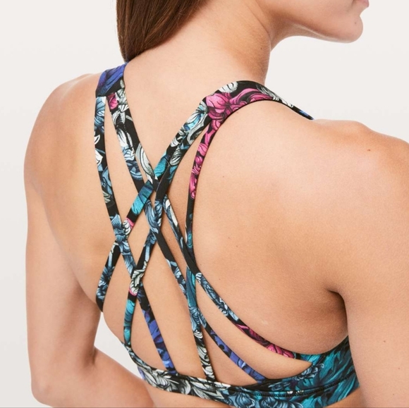 Lululemon Free To Be Serene Bra Nocturnal Floral Multi - Picture 4 of 8